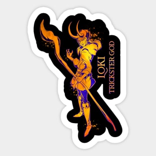 Viking Trickster God Loki Sticker